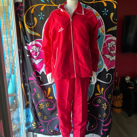 🍒💣 Vintage Salzenger red track suit - Picture 2 of 16